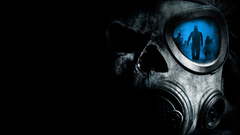 Horror skulls gas masks