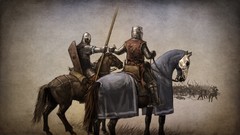 Horses Army rider Knights Companions lance spears shields 