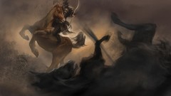 Horses battles artwork Archers fantasy art