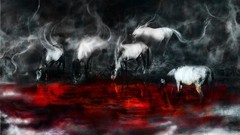 Horses blood artwork
