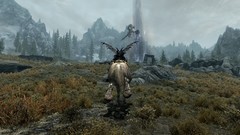 Horses Dragons the elder scrolls v skyrim Argonian skyscapes