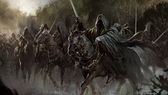 Horses JRR Tolkien Nazgul artwork the lord of the rings fantasy 