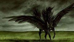 Horses pegasus artwork fantasy art