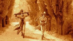 Horses swordsman artwork