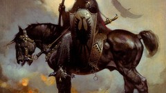 Horses Warriors Frank Frazetta