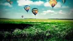 Hot air balloons