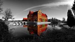 House water Landscapes Trees