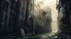 Houses buildings drawings streets cityscapes artwork