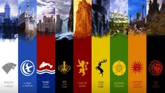 Houses Castles game of thrones logos TV series