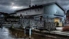 Houses surreal HDR Photography