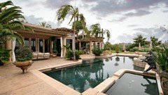 Houses swimming pools