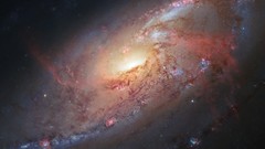 Hubble galaxies outer space m106