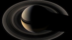 Hubble moon Saturn outer space