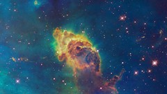 Hubble nebulae outer space Carina Nebula