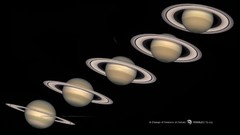 Hubble Saturn outer space