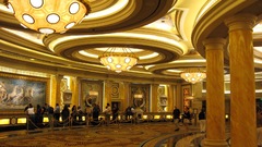 Huge golden hall architecture