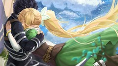 Hugging kirigaya kazuto sword art online ALfheim Online 