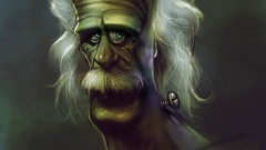 Hulk Hogan Albert Einstein artwork artistic Stein Franken