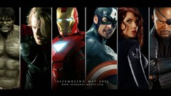 Hulk Iron Man thor captain america Black Widow Nick Fury
