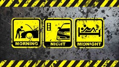 humor digital art sign yellow black grunge