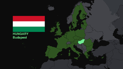Hungary Flags Europe Maps