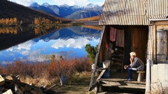 Hut solitude nature minimalistic