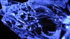 Ice abstract close-up sculptures