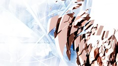 Ice abstract sculptures