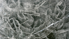 Ice bubbles abstract