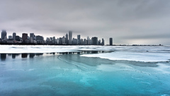 Ice City winter Lake