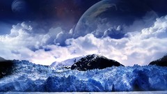 Ice clouds Landscapes nature