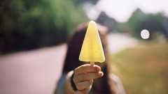 Ice cream blurred background depth of field