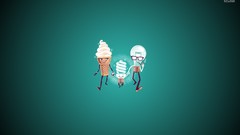 Ice cream family funny light bulbs