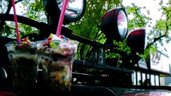 Ice cream headlights M and Ms