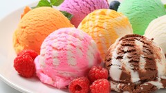 Ice cream multicolor desserts food art