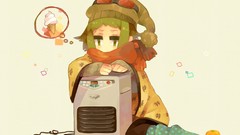 Ice cream scarfs anime girls green eyes goggles vocaloid green 