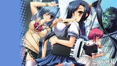 Ice cream schoolgirls skirts koihime musou panties
