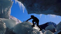 Ice glacier Alaska climbing