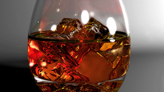 Ice glass alcohol liquor