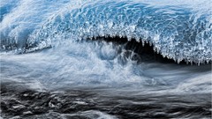 Ice icicles transparent