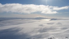 Ice Mountains clouds Landscapes
