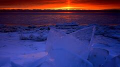 ice sunlight nature sky