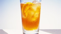 Ice tea glass iced