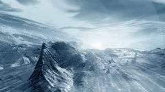 Ice wasteland Landscapes nature