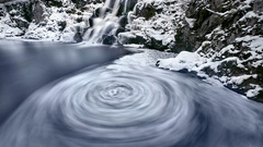 Ice waterfall Swirl ravenwood