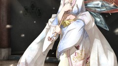 Ice wings Fairies dress Umbrellas bows blue hair anime girls 