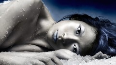 Ice woman brunettes piercings topless