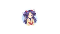 ichinose kotomi Clannad Anime anime girls purple hair