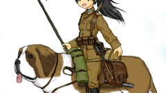 Idolmaster Polish brunettes soldiers