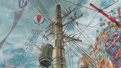 Illustrations power lines street